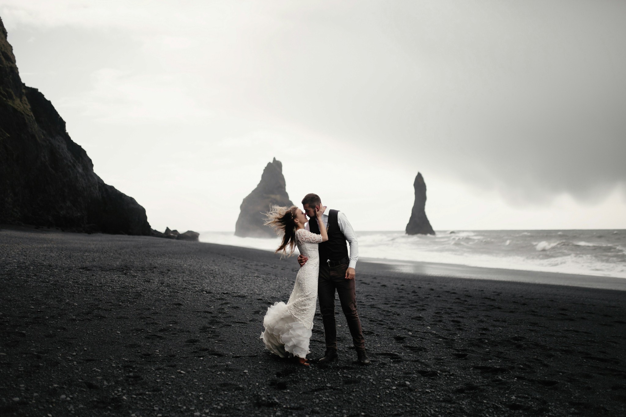 A Dream Wedding on Iceland’s Black Sand Beaches